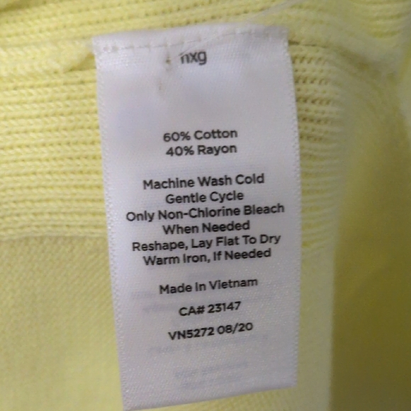Talbots Lemon Cardigan Sweater - Picture 6 of 6